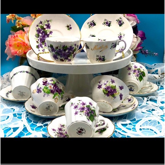 Collection of Purple Floral Tea Package for Bulk Purchasing.  Wedding Parties. - Picture 1 of 8